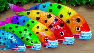 Cartoon Stop Motion ASMR  Believe This Fishing Big Red fish Carp eel videos Mudfish Cooking [upl. by Nordine]