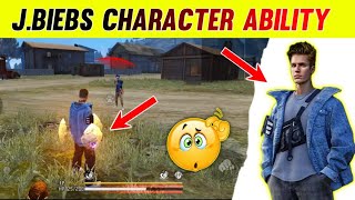 JBiebs Character Ability 😍  Free Fire New Event  Justin Bieber Character Ability [upl. by Warp]