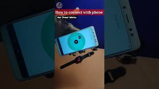 How to Connect Smart Watch to android any watch HryFine app shorts stay [upl. by Selima]