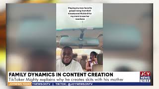 Family Dynamics in Content Creation TikToker Mighty explains why he creates skits with his mother [upl. by Dis]