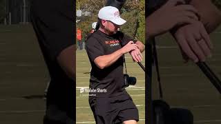 Joe Burrow leads QBs in mobility drills Wednesday at practice [upl. by Aehsa647]