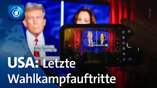 Harris und Trump zu letzten Wahlkampfauftritten in Swing States [upl. by Belcher]