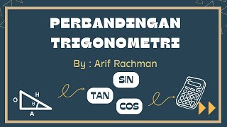 Perbandingan Trigonometri sinus cosinus amp tangen [upl. by Annoj810]