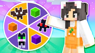 💜Wheel Spin Decides My Minecraft HALLOWEEN House [upl. by Cannice]