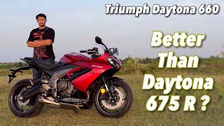 2024 Triumph Daytona 660 Review  Better Than Daytona 675 R [upl. by Mikkanen928]