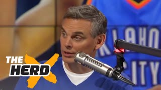 Cowherd I think theres zero chance Kevin Durant goes to the Warriors  THE HERD [upl. by Meadows582]