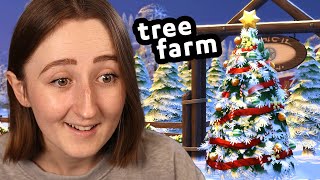 building a christmas tree farm in the sims [upl. by Rasec]