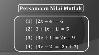 Cara mudah persamaan nilai mutlak [upl. by Markland218]