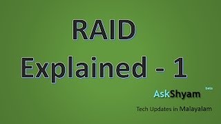 What is concept behind RAID   Tech updates in Malayalam [upl. by Enirtak]