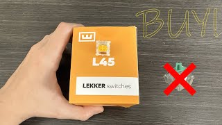 Lekker Switches Updated  Wooting L45 Lekker Switch Review [upl. by Akemaj]