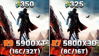 Ryzen 9 5900XT vs Ryzen 7 5800X3D  PC Gameplay Benchmark Tested [upl. by Druce]