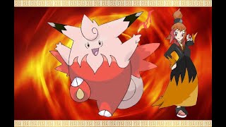 A new powerful fire type gym leader appears [upl. by Avelin427]