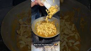 Dhaba Style Aloo Gobhi Making🥵😋 Indian Street Food [upl. by Silloc]