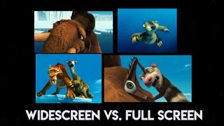 Ice Age 2 The Meltdown  First Battle  Widescreen vs Full Screen Comparison [upl. by Assirim364]