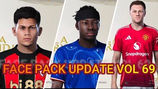 REVIEW FACE PACK UPDATE VOL 69 BY FIKHAI SPORT FOOTBALL LIFE 25 amp PES 2021 [upl. by Yattirb]