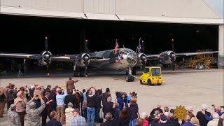 Restored B29 takes to the air [upl. by Cornish794]