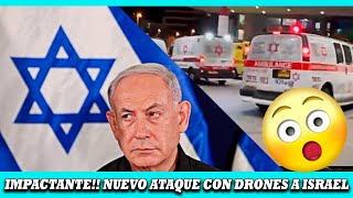 URGENTE Nuevo ataque con drones a Israel mas de 100 heridos [upl. by Lambard118]