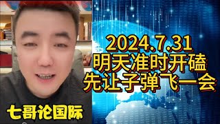 731 七哥论国际 明天准时开壳分析哈马斯事件，先让子弹飞一会！七哥论国际 大国博弈 巴以冲突 伊朗 以色列 俄乌冲突 俄罗斯 乌克兰 中美博弈 [upl. by Lindy]