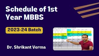 Schedule of 1st MBBS 202324 Batch [upl. by Pippa415]