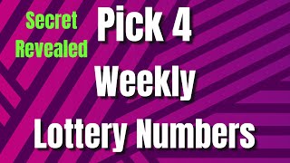 Pick 4 Lottery Numbers Suggestions Week ending October 14 [upl. by Aeel799]