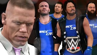 WWE 2K17 Story  SMACKDOWN INVADES RAW Cena Story [upl. by Annaierb]