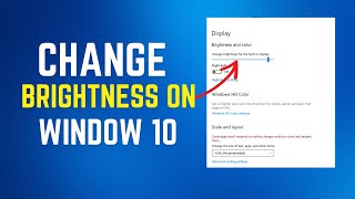 How To Change Brightness On Windows 10 [upl. by Noirred]