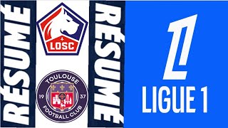 LOSC Lille 21 Toulouse FC Résumé du match  Ligue 1 20242025 [upl. by Lanna]