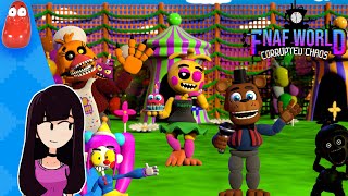 FlutterBug and Weirado  FNaF World Corrupted Chaos Demo  Full Stream [upl. by Assiroc]