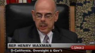 Waxman 12 Billion in cash lost in Iraq [upl. by Balbur]