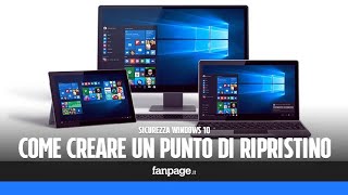 Ripristino configurazione di sistema su windows 10 RSTRUI [upl. by Gerger]