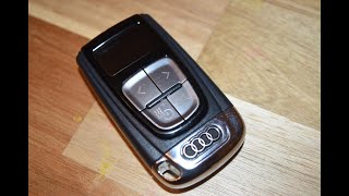 Audi A6 A7 4G 4H Remote Heater Start key fob battery replacement  EASY DIY [upl. by Eittocs551]