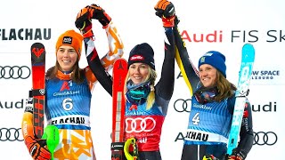 Womens Slalom  Award Ceremony  Flachau AUT  2024 [upl. by Yelraf]