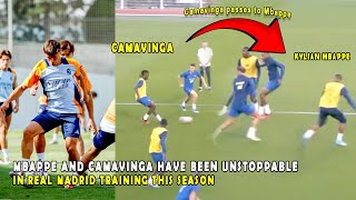 MBAPPE AND CAMAVINGA HAVE BEEN UNSTOPPABLE IN REAL MADRID TRAINING THIS SEASON [upl. by Nnaynaffit772]