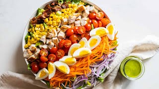 Loaded Chopped Salad  How to make a main dish salad [upl. by Kehoe]