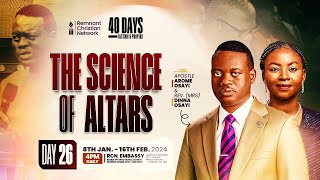 APOSTLE AROME OSAYI  40 DAYS FASTING AND PRAYER  THE SCIENCE OF ALTARS  DAY 26  2ND FEB 2024 [upl. by Rollins]