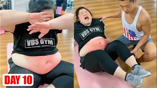 Lose weight at home Day 10  Exercises to lose lower belly fat [upl. by Ylrad]