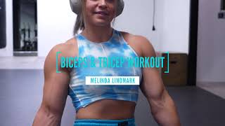 HOW DO I TRAIN ARMS  Biceps amp Triceps Workout  Melinda Lindmark [upl. by Ennaej281]