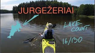 Kayaking Lithuanian Lakes JURGEŽERIAI  3km Full Solo Kayak Trip 4K [upl. by Ymmit]