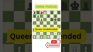 Win queen 👑 Undefended Queen  chess youtube puzzle youtubeshorts [upl. by Yblocaj]