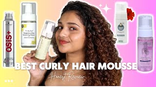 Best Curly Hair Mousse in India  Honest Trial and Review  How to use Mousse on Frizzy Curly Hair [upl. by Godewyn569]