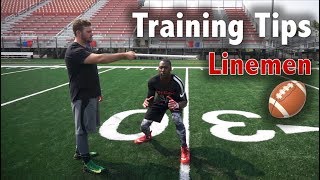 5 Tips to be a Better Lineman  Football Tip Fridays [upl. by Basilius3]