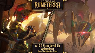 Legends of Runeterra All 30 Skins Level Up Animations Feat Worldbreaker Elise [upl. by Estel]