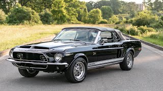 1968 Shelby GT500 KR Convertible Black Factory 4 Speed absolutely stunning For sale [upl. by Anehsak]