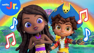 Learn ColorsAprende Colores Bilingual Song For Kids 🎨 Santiago of the Seas  Netflix Jr Jams [upl. by Hussein]