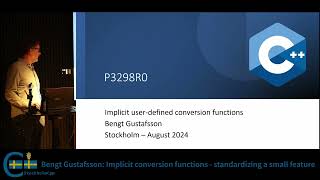 Bengt Gustafsson Implicit conversion functions  standardizing a small feature [upl. by Hazen]