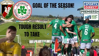 REDS DEFEATED IN SCRAPPY GAME GLENTORAN VS CLIFTONVILLE MATCHDAY VLOG 5 [upl. by Atirac]