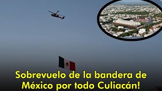 Bandera mexicana surcando los aires de Culiacán tras la Inauguración los Tomateros [upl. by Sauls32]