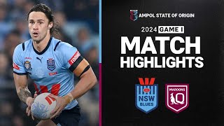 State of Origin 2024  Blues v Maroons  Match Highlights [upl. by Riella565]