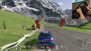 Lap Time Challenge  Eiger Nordwand  Impreza Rally Car  Gold  GT7 [upl. by Yanahc]