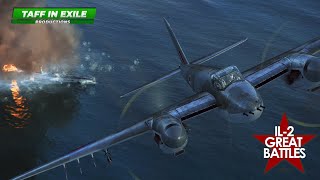 IL2 Great Battles  De Havilland Mosquito  Sub Hunting [upl. by Annaehs624]